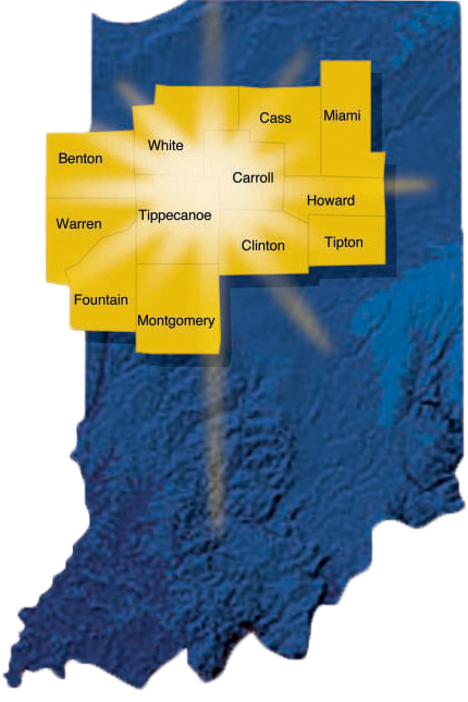 Twelve County Map